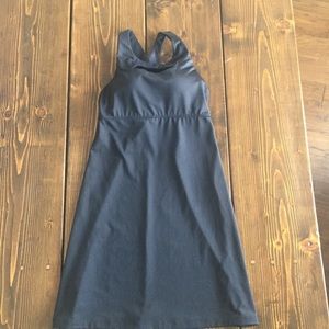 Athleta Swim Dress Small Black Keyhole Detail